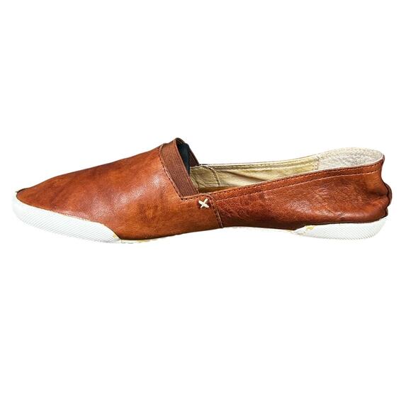 Frye Women’s Melanie Brown Leather Slip On Size US 9.5 - Picture 2 of 10